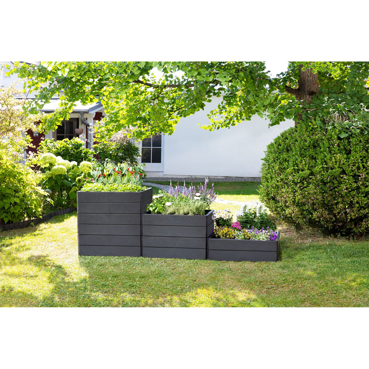 Garantia Hochbeet-System Ergo Quadro Größe M grau Bild 7