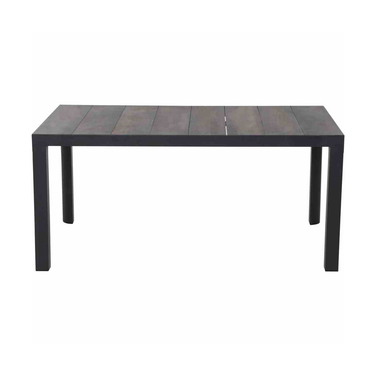 Siena Garden Dining Tisch Silva 140 x 90 x 74 cm matt anthrazit/washed grey Bild 2