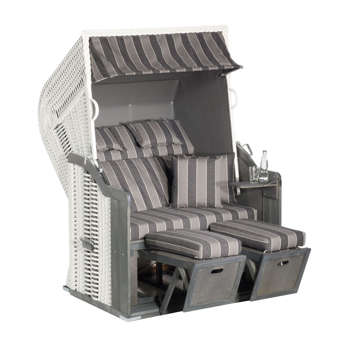 SunnySmart Strandkorb Rustikal 255 Plus weiß