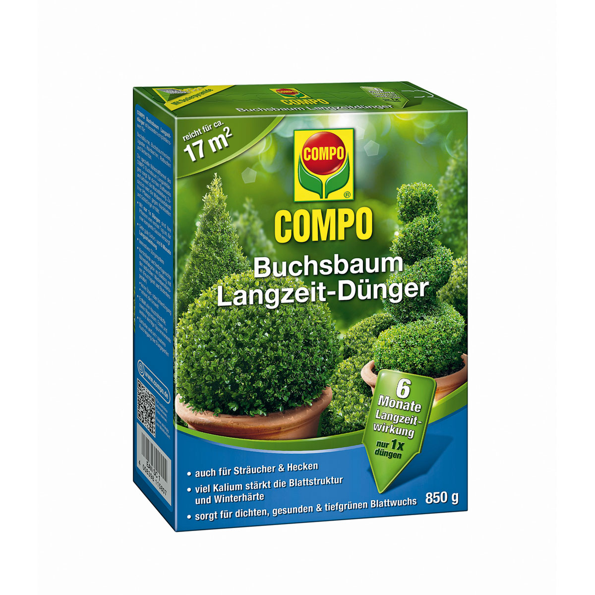 Compo Langzeit-Dünger Buchsbaum- und Ilex 850 g