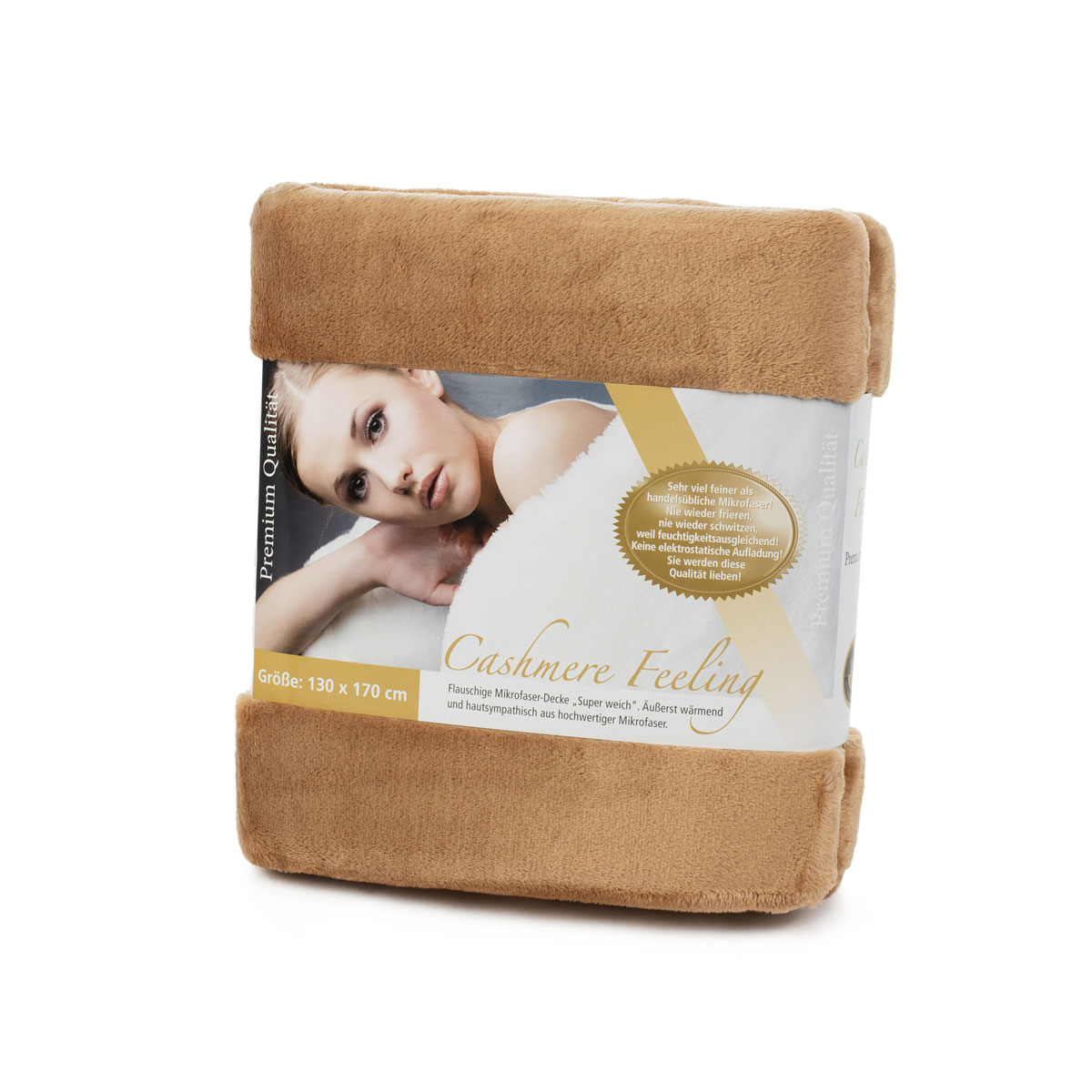 Gözze Cashmere Decke Feeling 130 x 170 cm sand