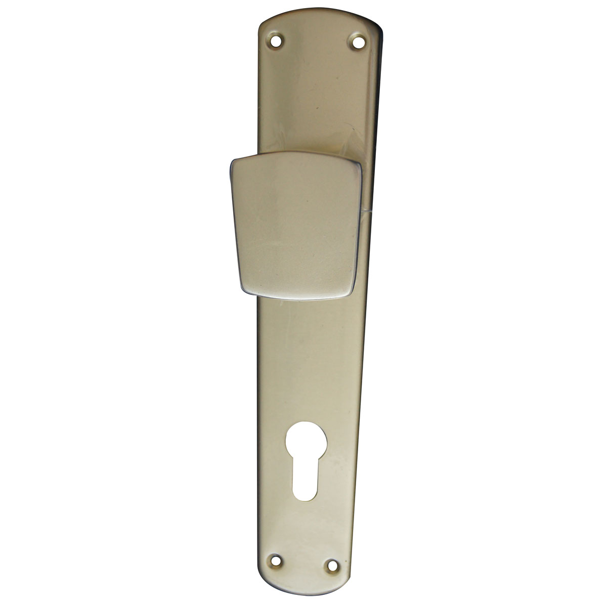 Alpertec Knopflangschild für Haustür 92 mm