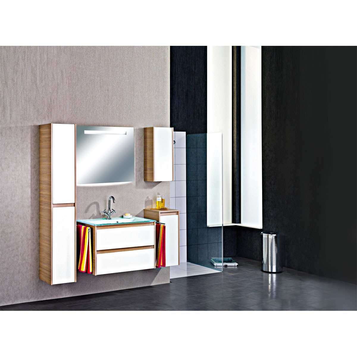 Fackelmann Glaswaschtisch Kara mintgrün 80 x 50 x 14 cm Bild 2