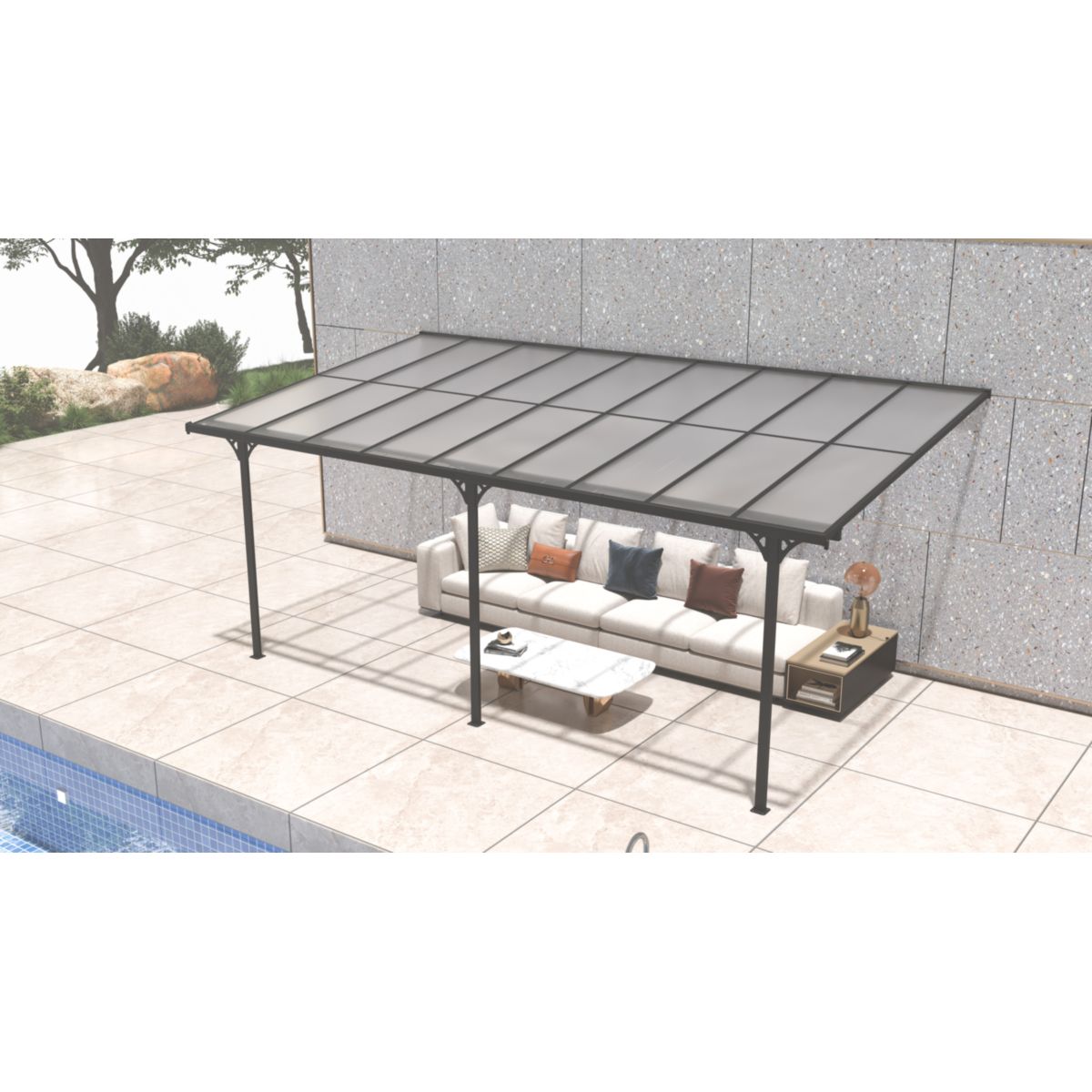 Westmann Terrassenüberdachung Bruce 556 300x556x270 cm Bild 5