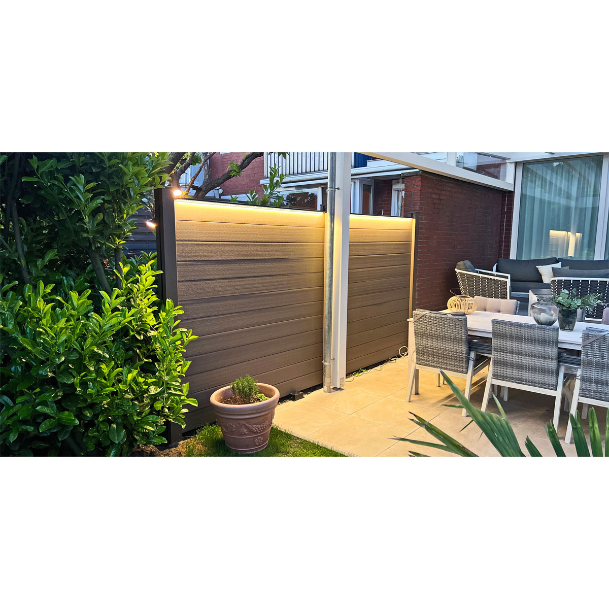 LyghtUp LED-Leuchtleiste für WPC- und Alu-Zäune 173,3 cm anthrazit Bild 6