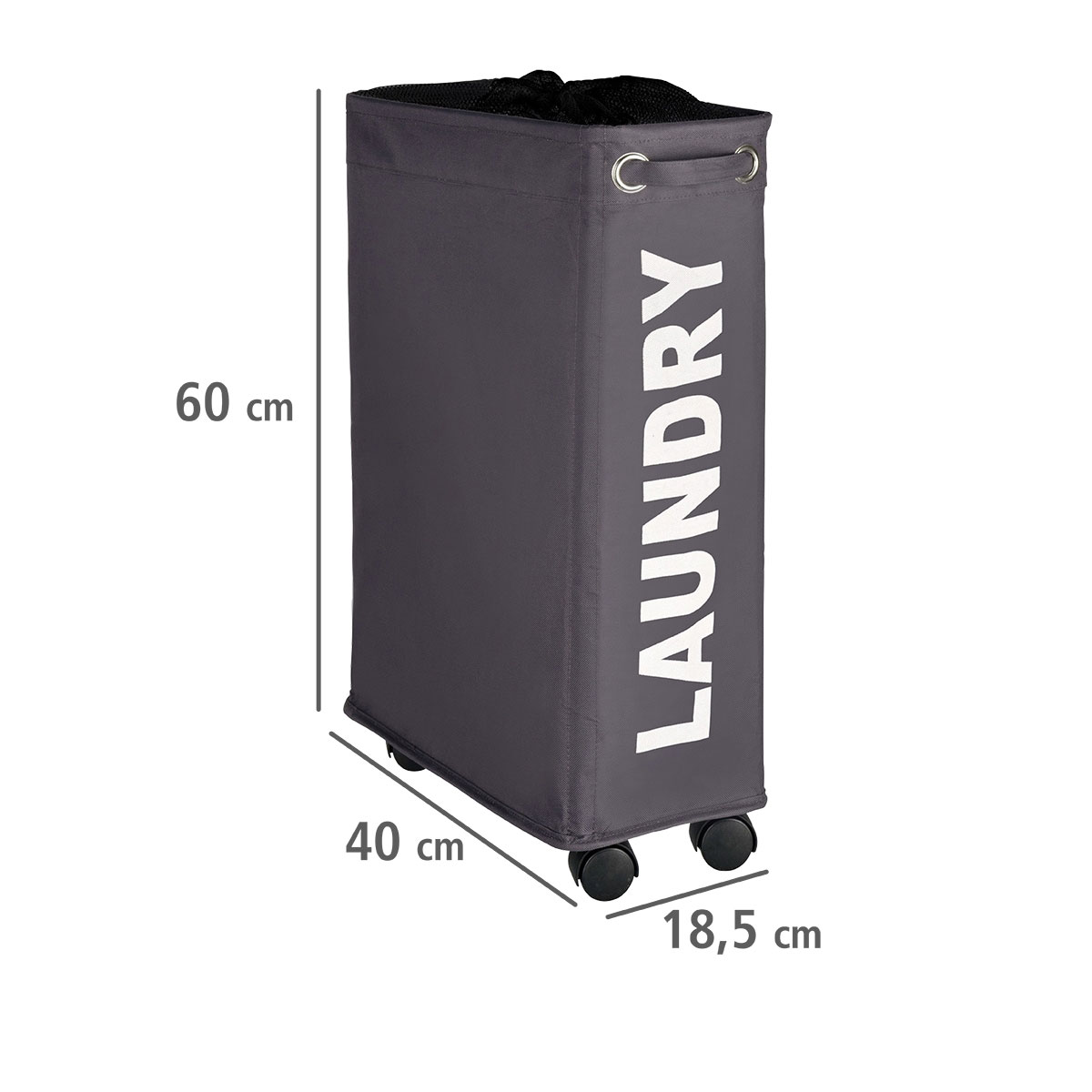 Wenko Wäschesammler Corno grau 43 l Bild 3