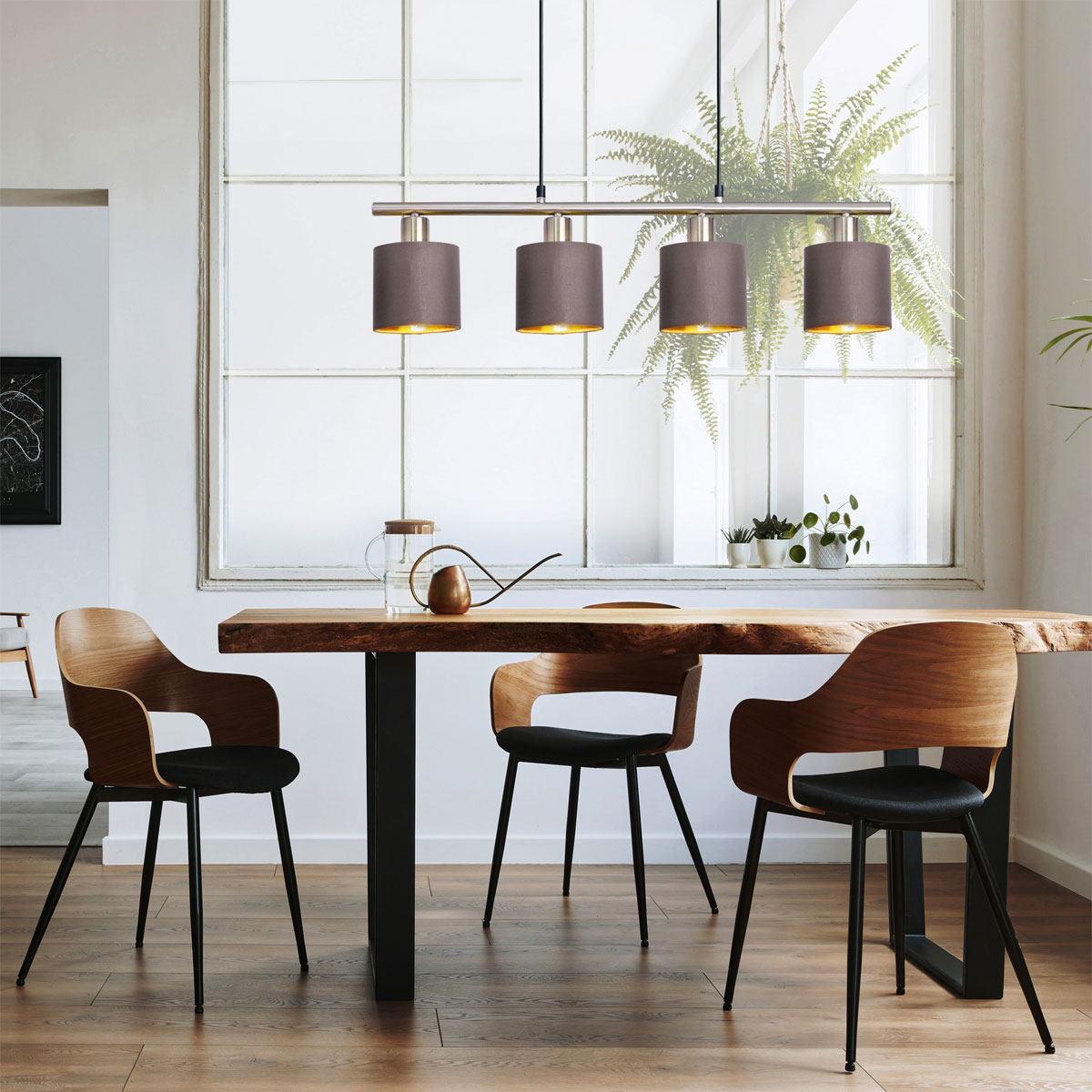 näve  Pendelleuchte Maron 4er braun Bild 8