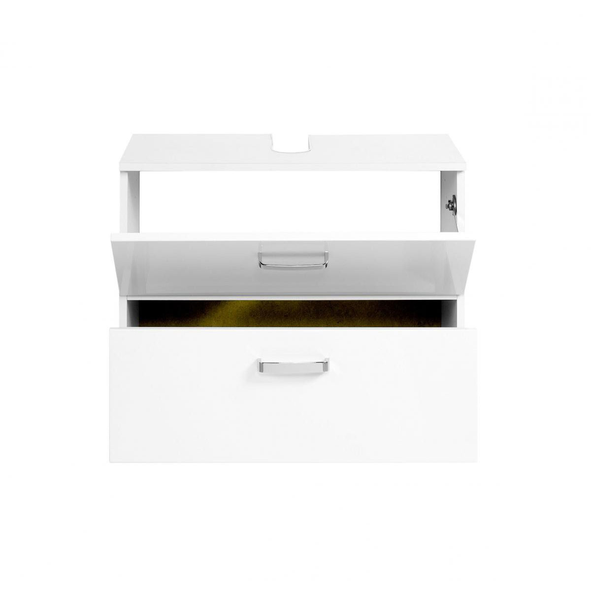 HELD Unterbeckenschrank 70 weiß Hochglanz 1Klappe 1Auszug Softclose Bild 2