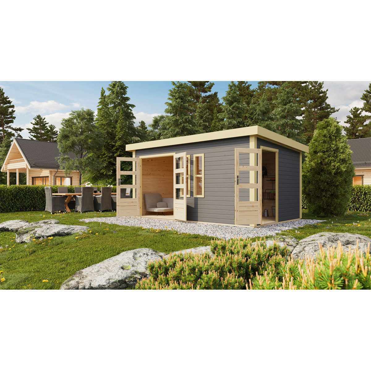 Karibu BBH Schoenbuch 2 terragrau