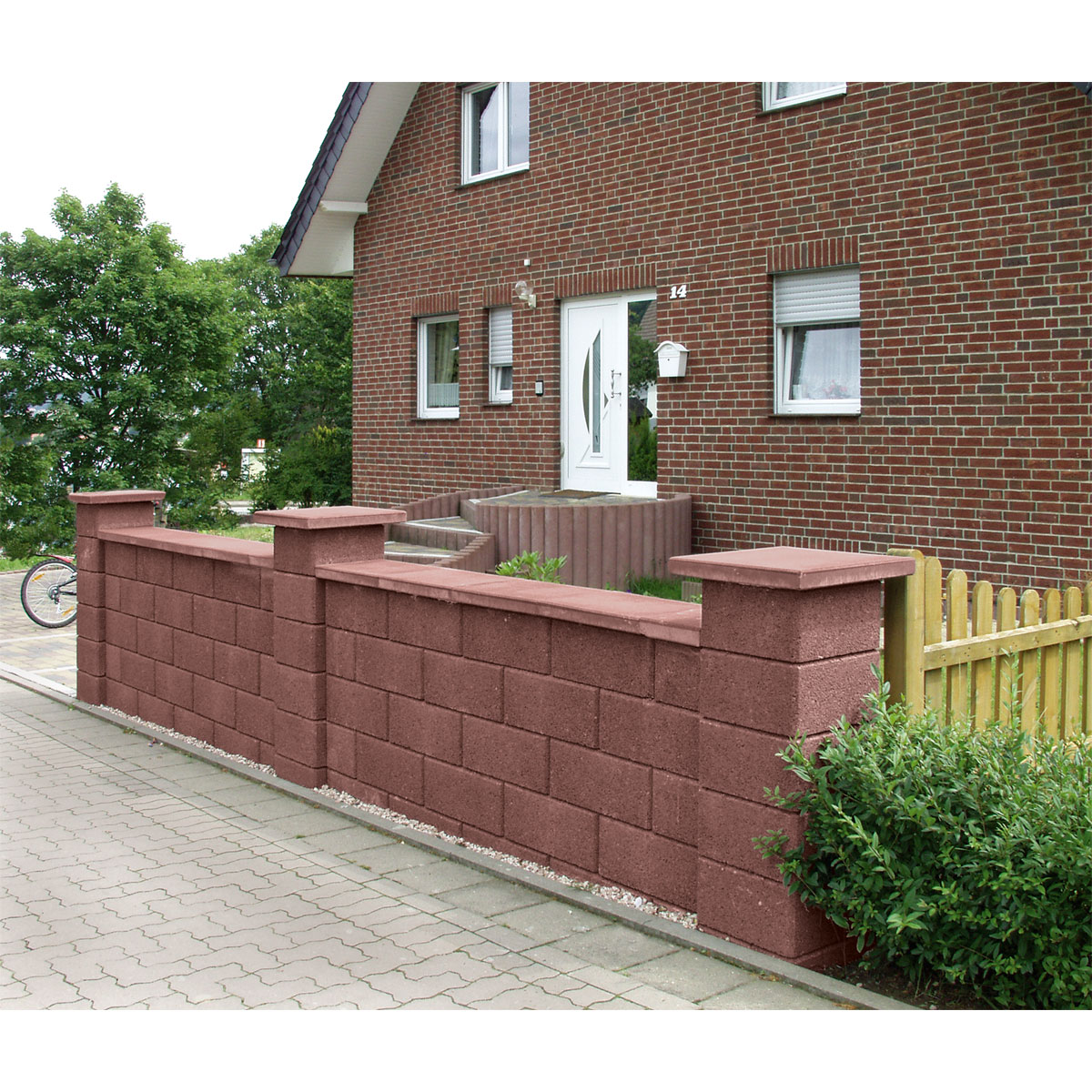 Lusit  Mauerabdeckung Bellamur Oberfläche glatt Rotbraun Bild 2