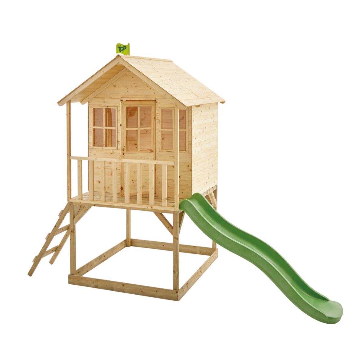 TP Toys Spielhaus Wald inkl. Rutsche 137x306x230 cm