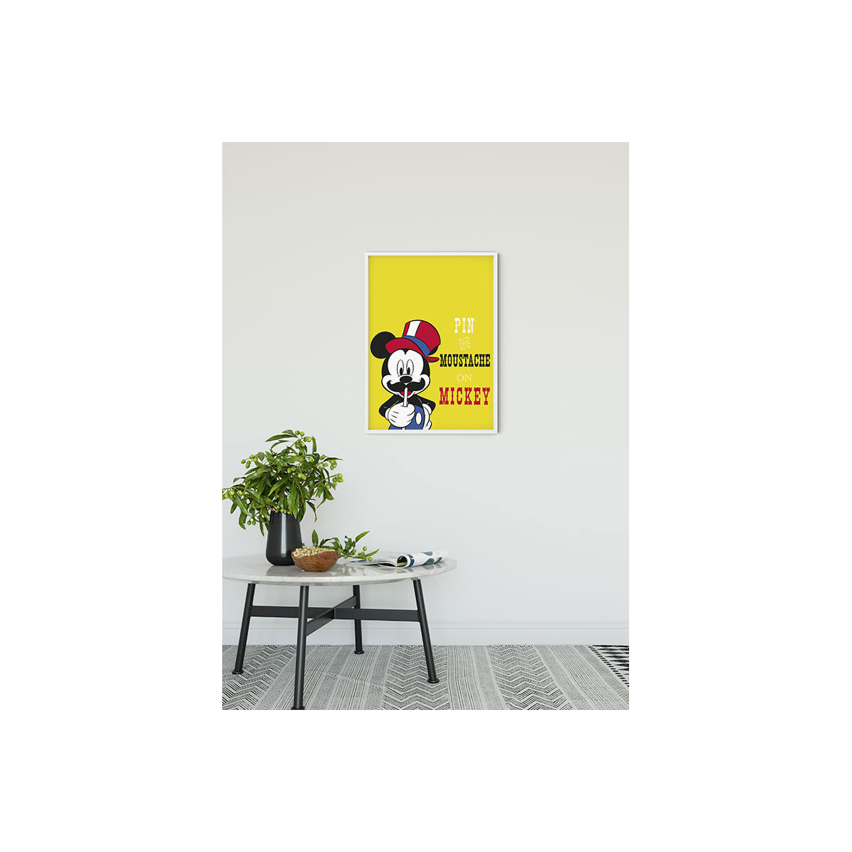 Komar  Wandbild Mickey Mouse Moustache 40x50 cm