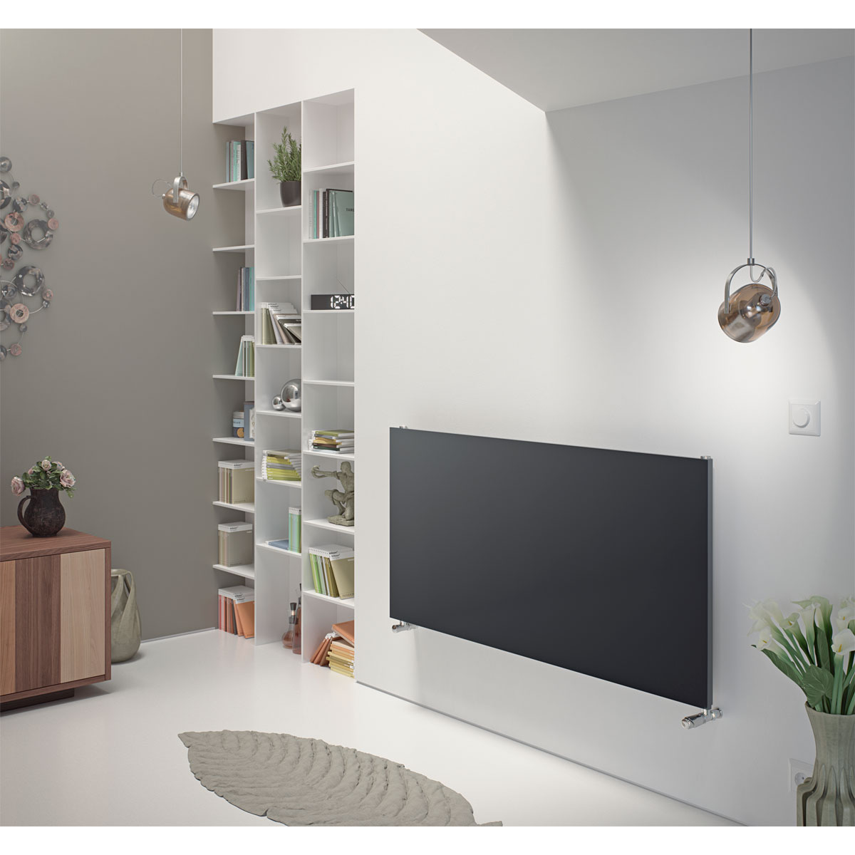 Ximax  Raumheizkörper P1 Plan 595 x 1200 mm 609 Watt Anthrazit