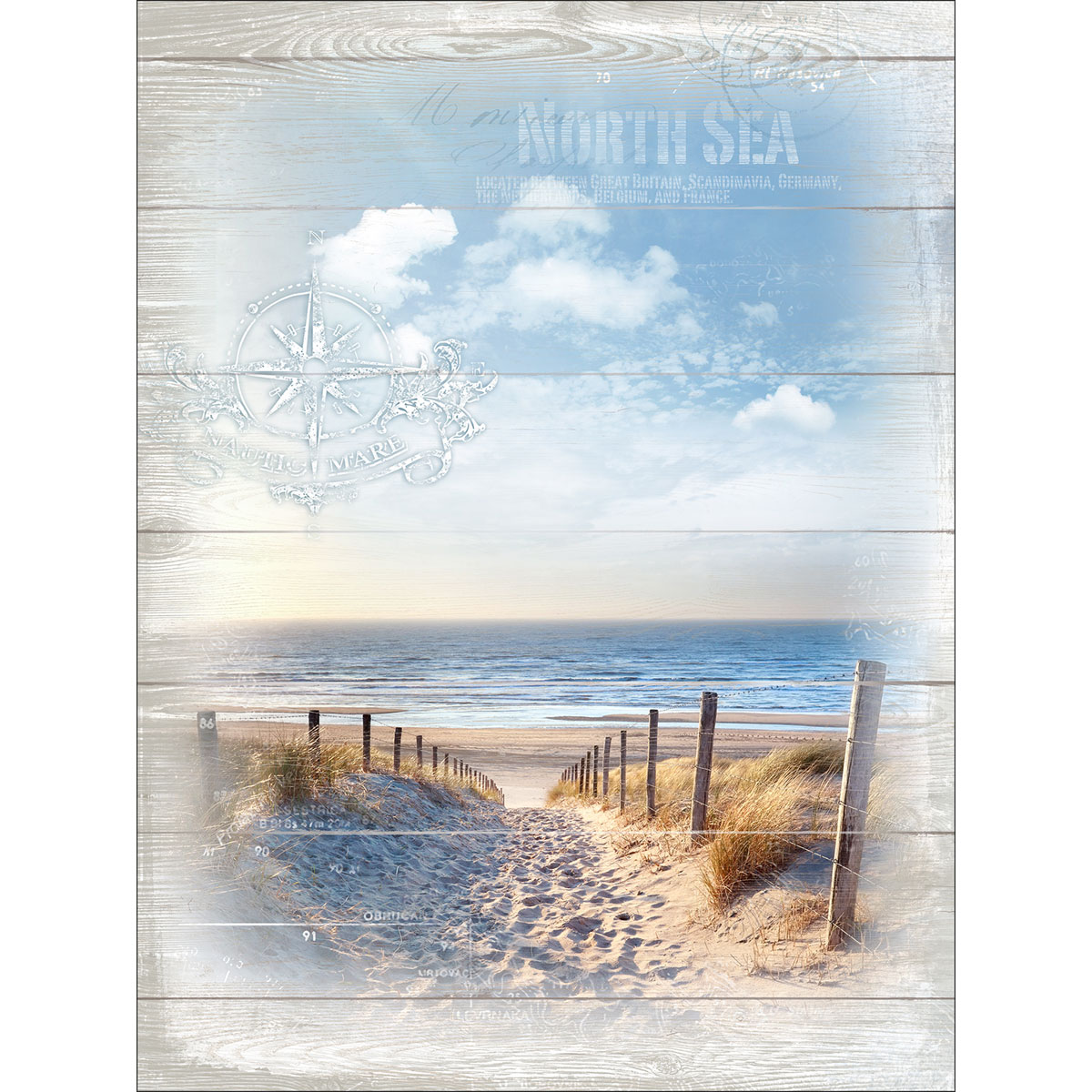 Canvas-Art North Sea 60 x 80 cm
