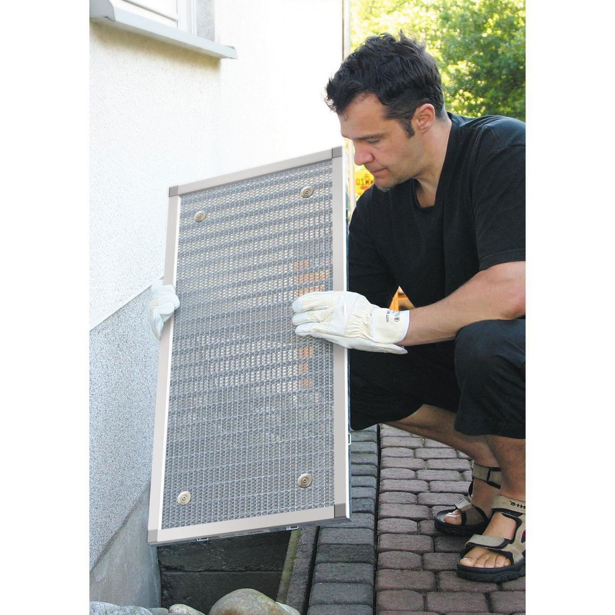 Schellenberg Lichtschacht-Gitter Sauberer Lichtschacht Aluminium 55 x 110 cm Bild 6