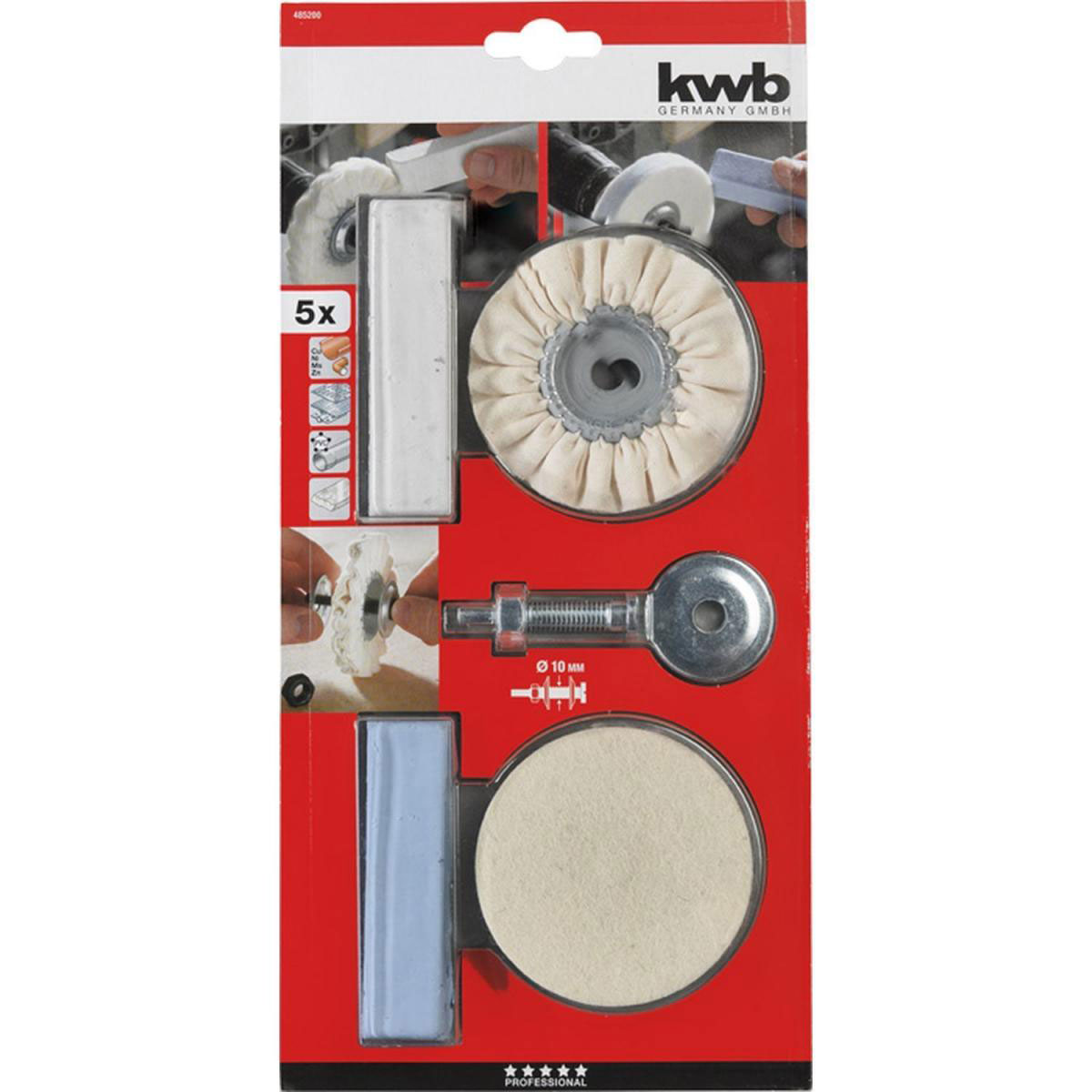 kwb  Poliersatz Spezial 5 teilig Bild 2