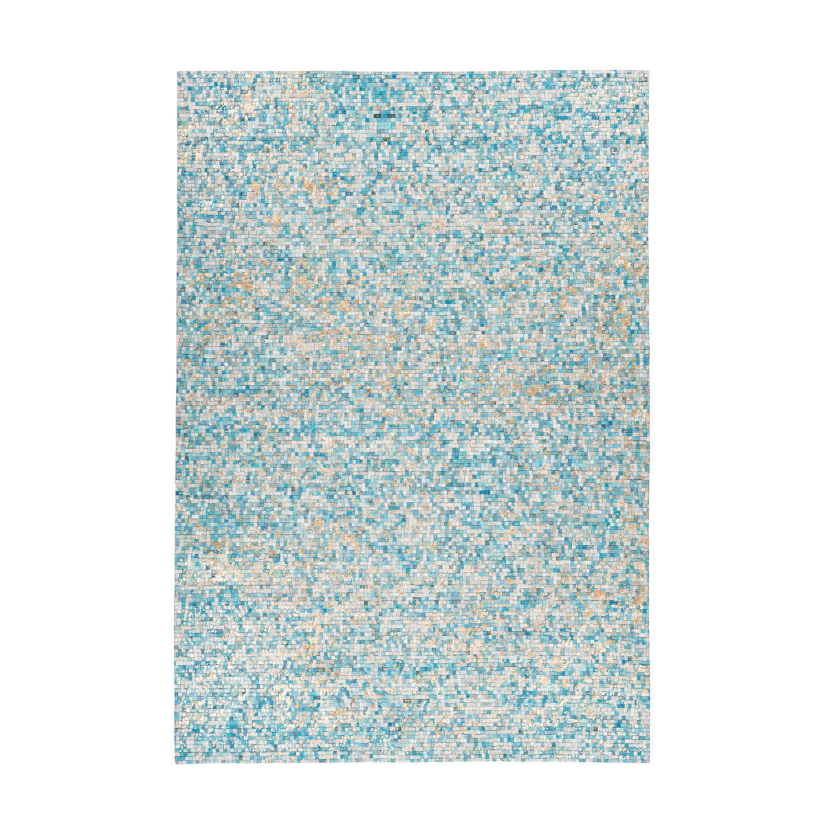 Lederteppich „Finish 100“, türkis/gold Bild 1