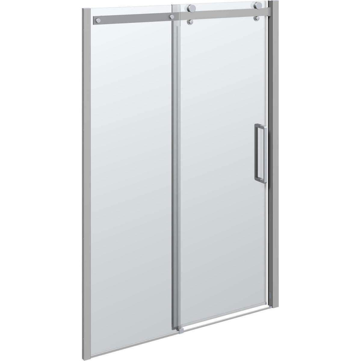 Scanbad Schiebetür-Set Deluxe 140 cm Chrom/Klar