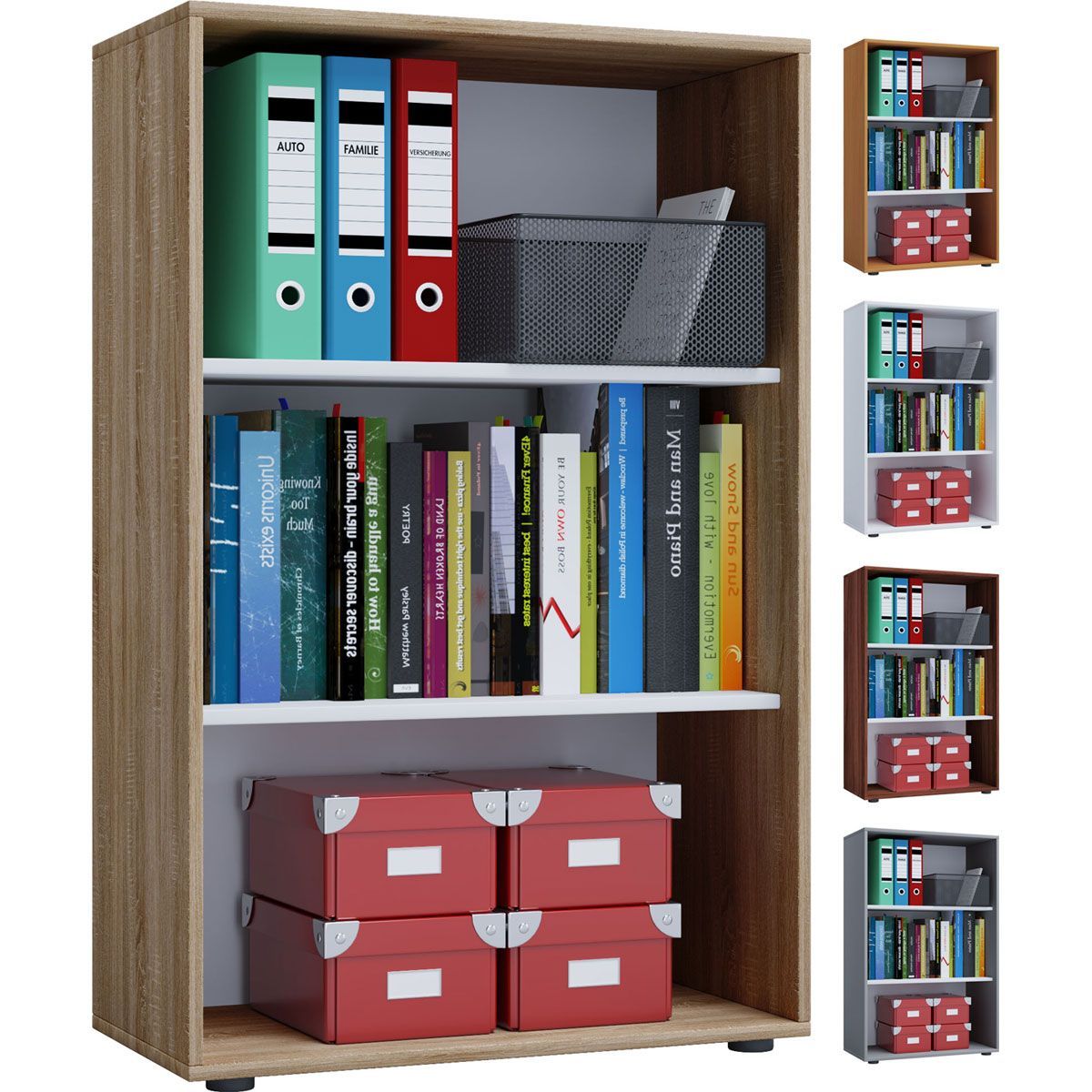 Büroregal Lona XL ohne Türen weiß Bild 2