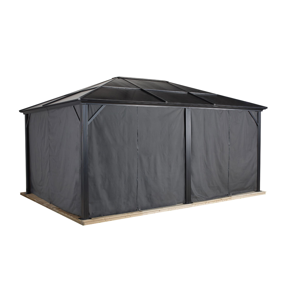 Sojag Vorhang-Set für Meridien 1216 Dunkelgrau Bild 1