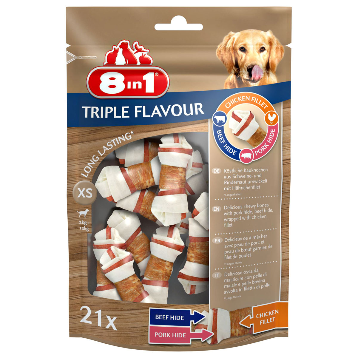8in1  Triple Flavour XS 21 Stück