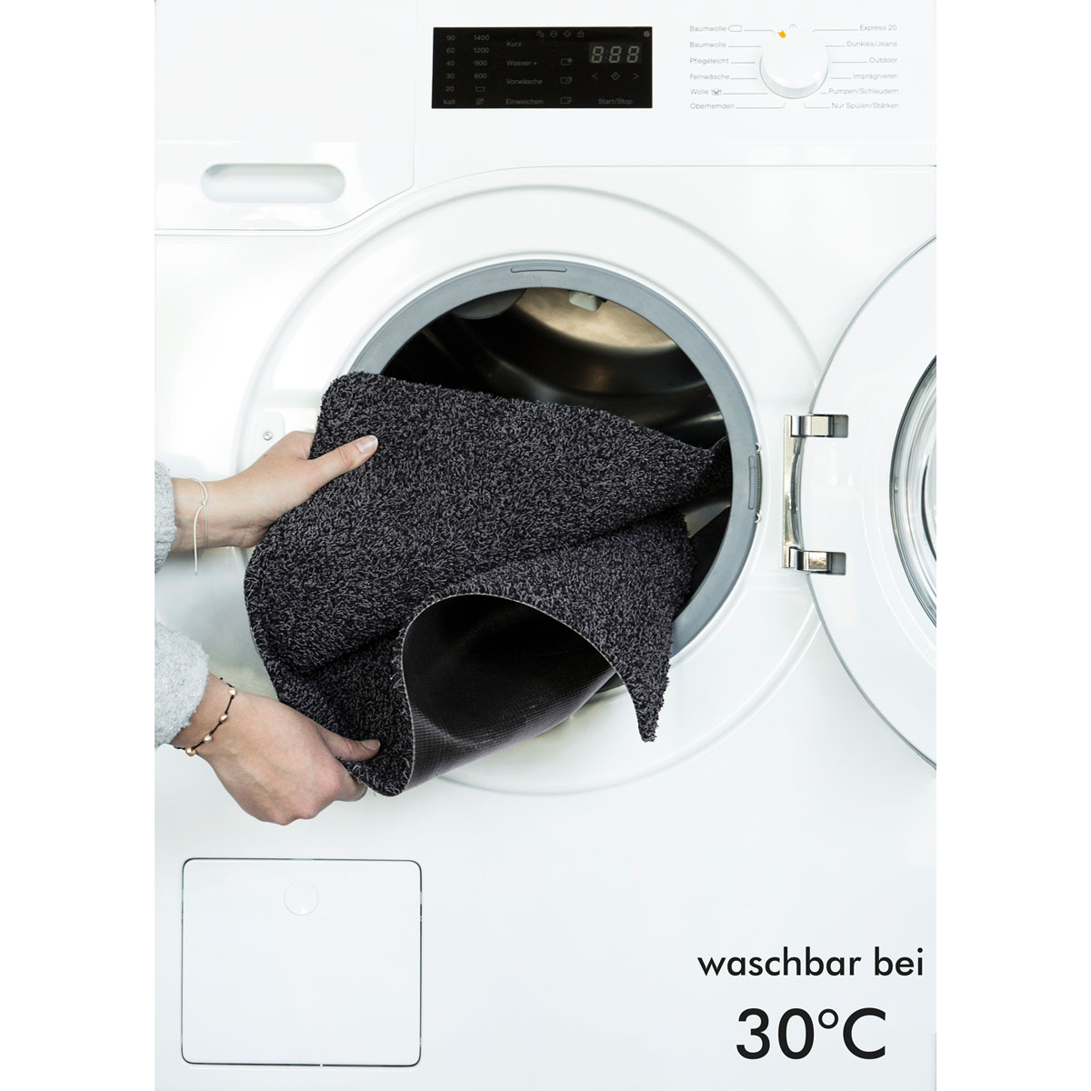 Baumwollmatte Samson 40 x 60 cm anthrazit Bild 3