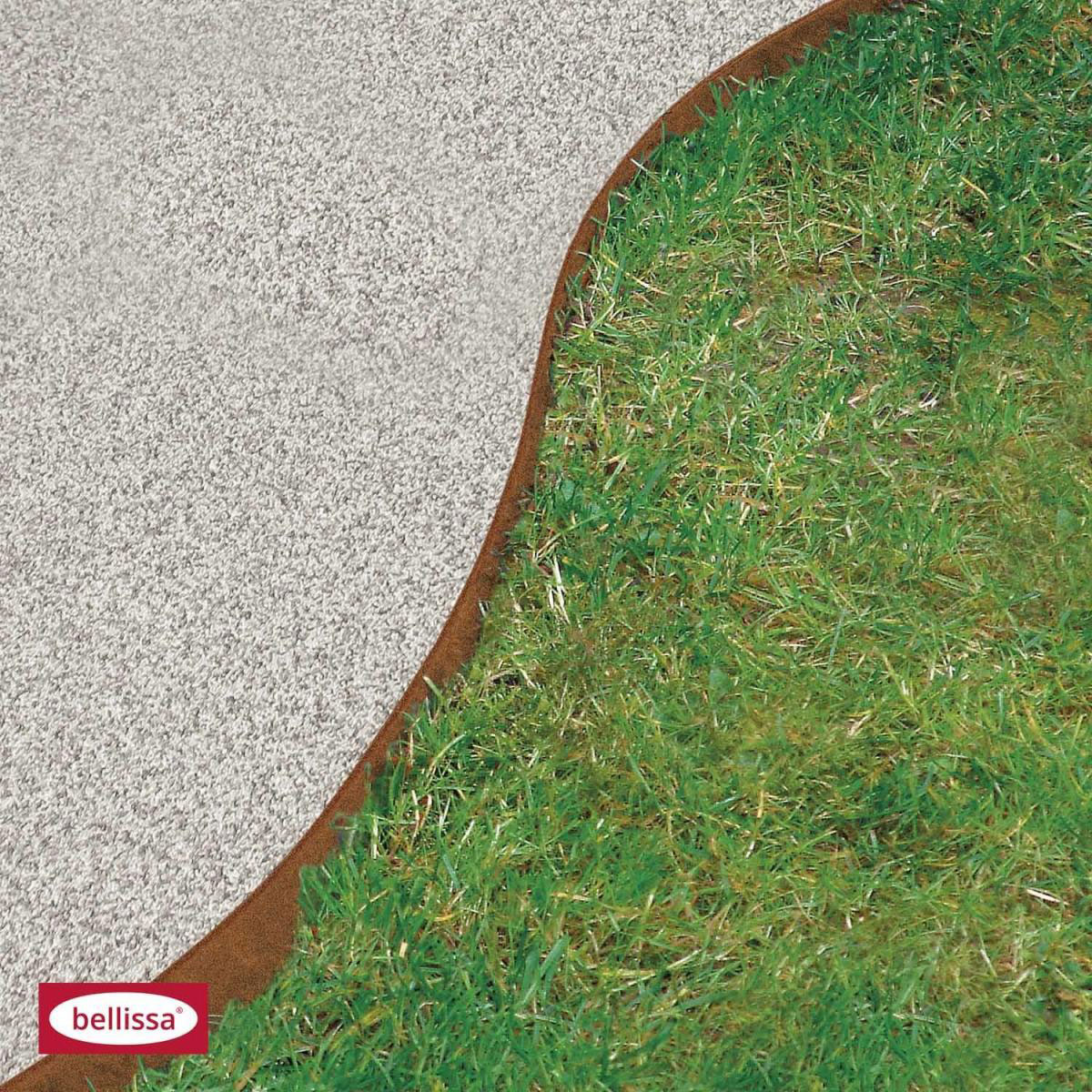 Rasenkante Corten 118 x 13 cm rostoptik Bild 2