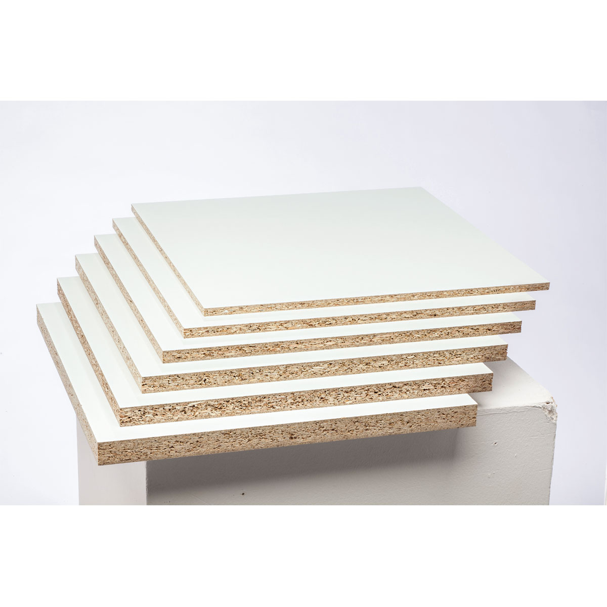 Spanplatte 280 x 207 x 0,8 cm weiß