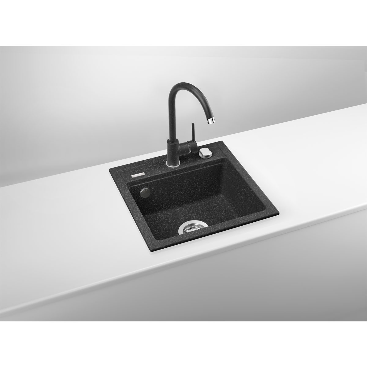 deante  Granitspülen-Set ZORBA mit Armatur graphit Bild 2