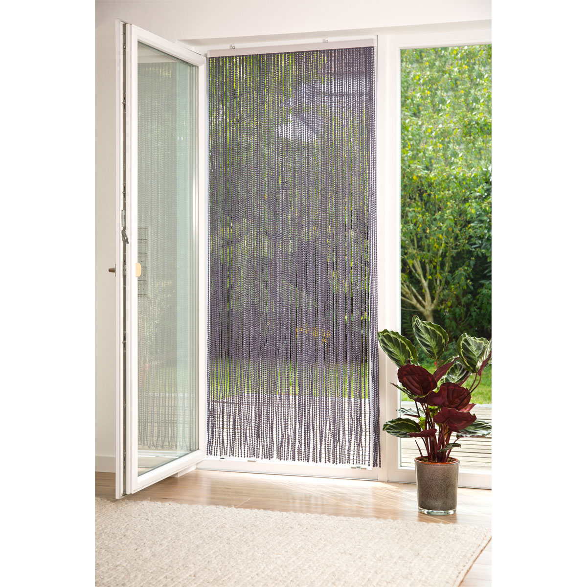 Deko-Vorhang Bead 90 x 200 cm Polyester Bild 3