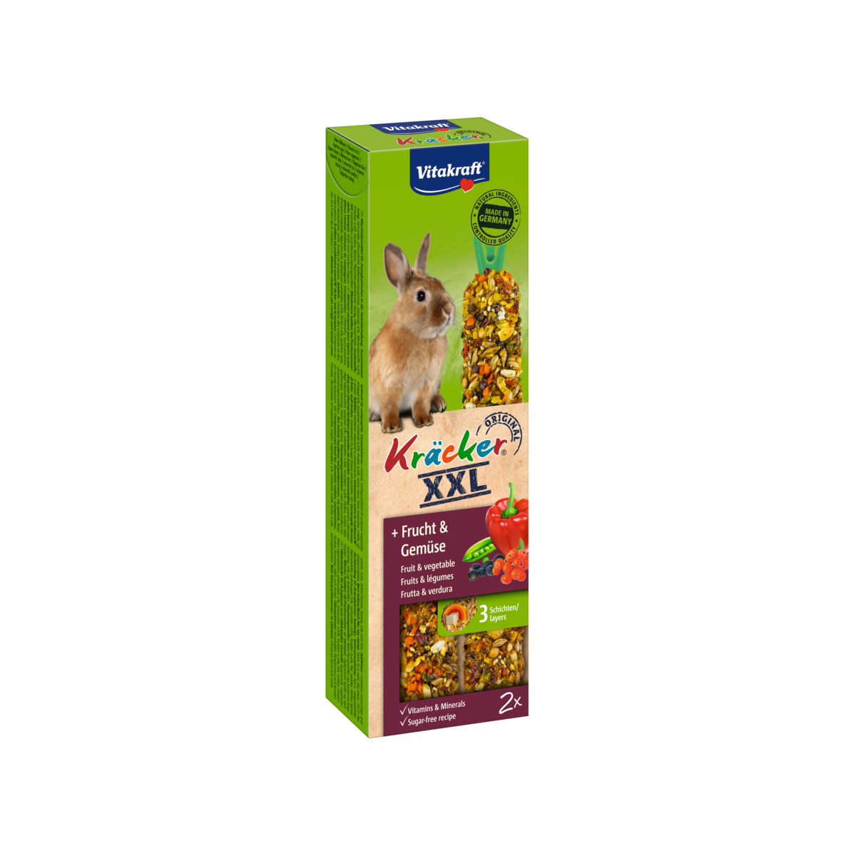 Vitakraft Kräcker XXL Frucht-Gemüse-Mix 2er ZK
