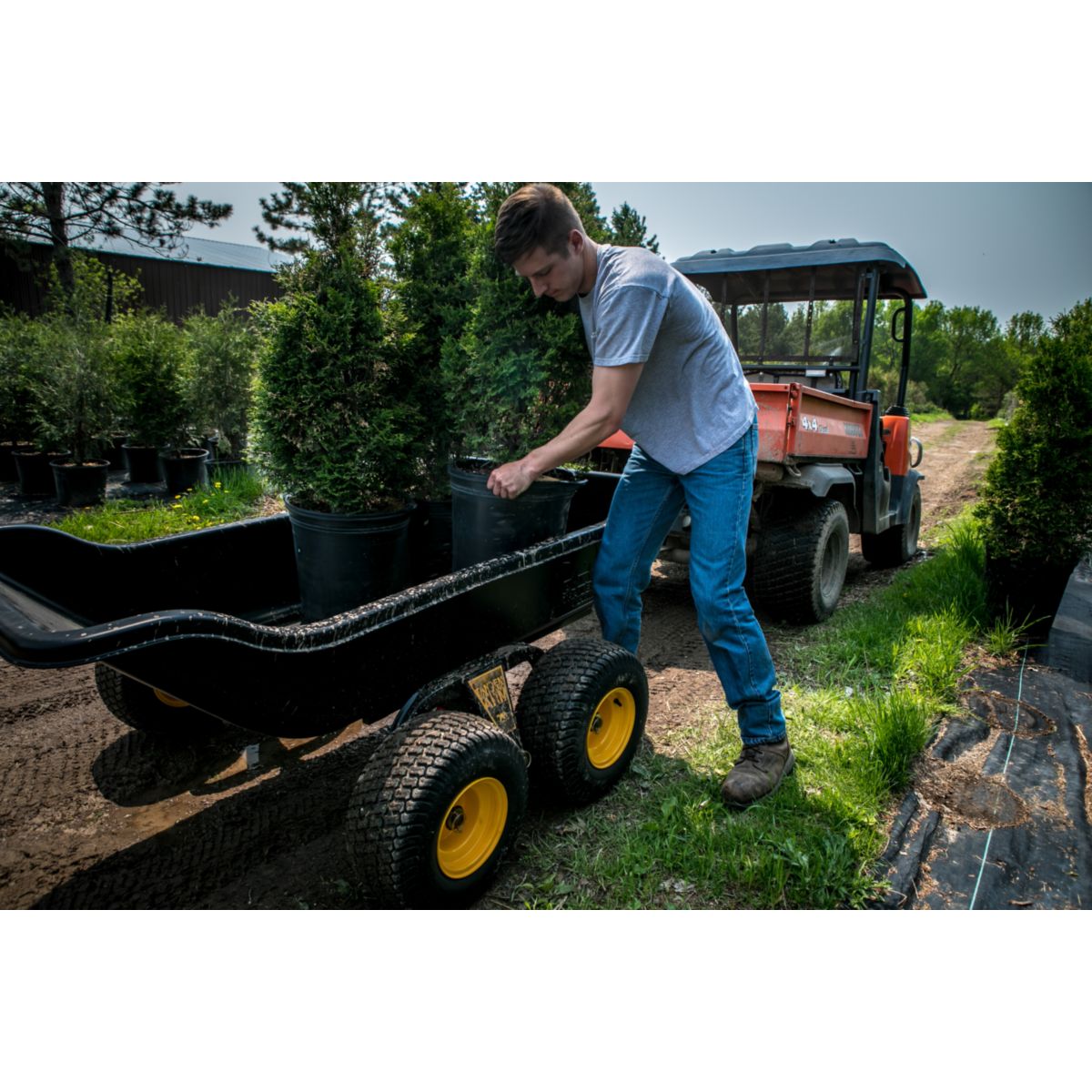 Polar Schubkarre Anhänger 623L 249x137x79cm Bild 10