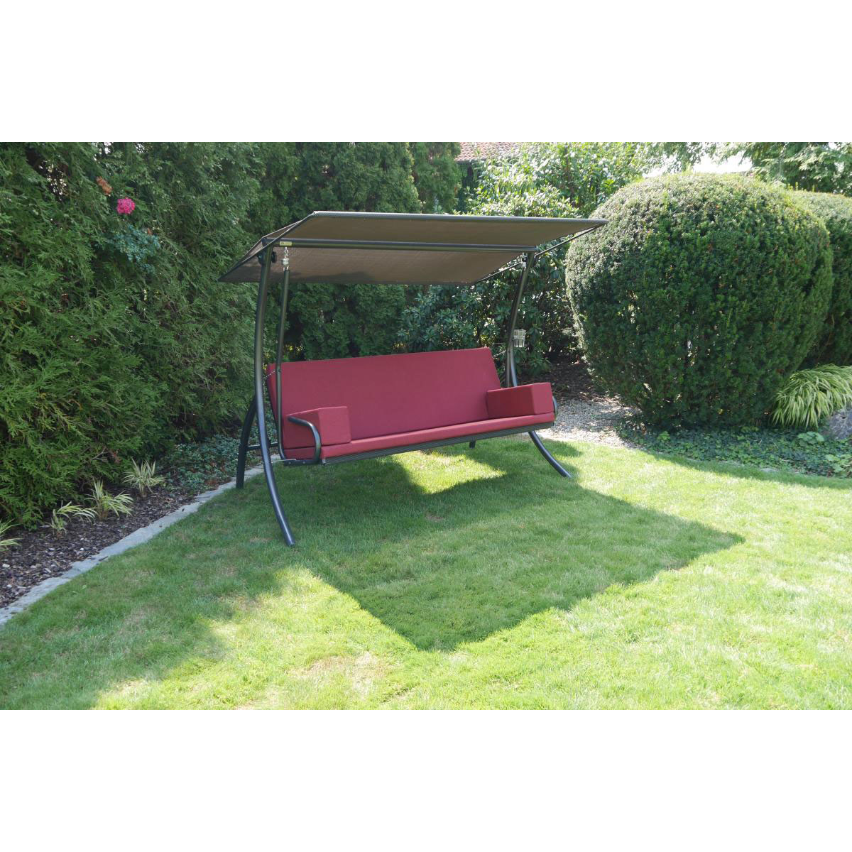 Angerer Freizeitmöbel GmbH Hollywoodschaukel „Elegance Tolar“, rot Bild 3