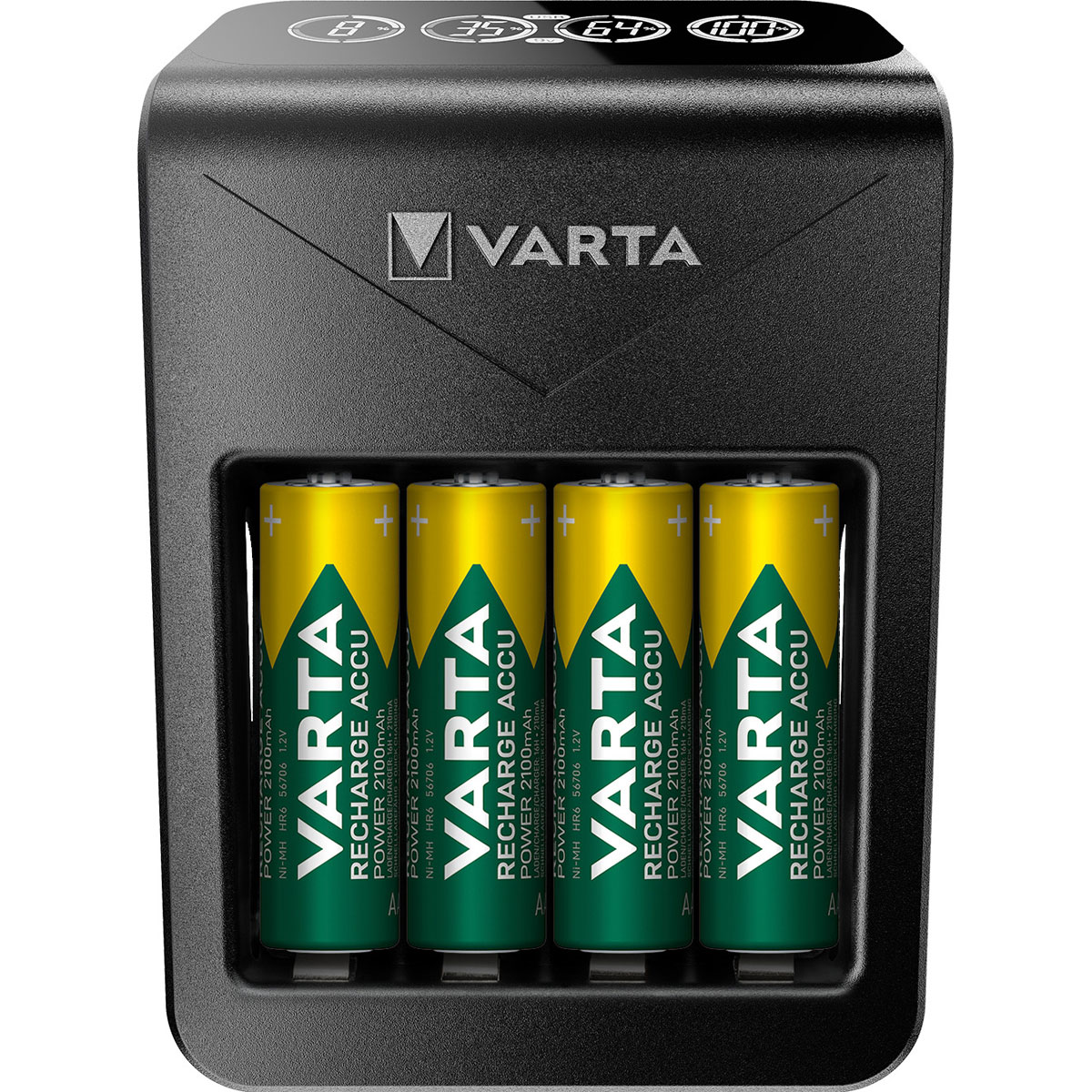 Varta Ladegerät LCD Plug Charger+ inkl 4xAA Akkus