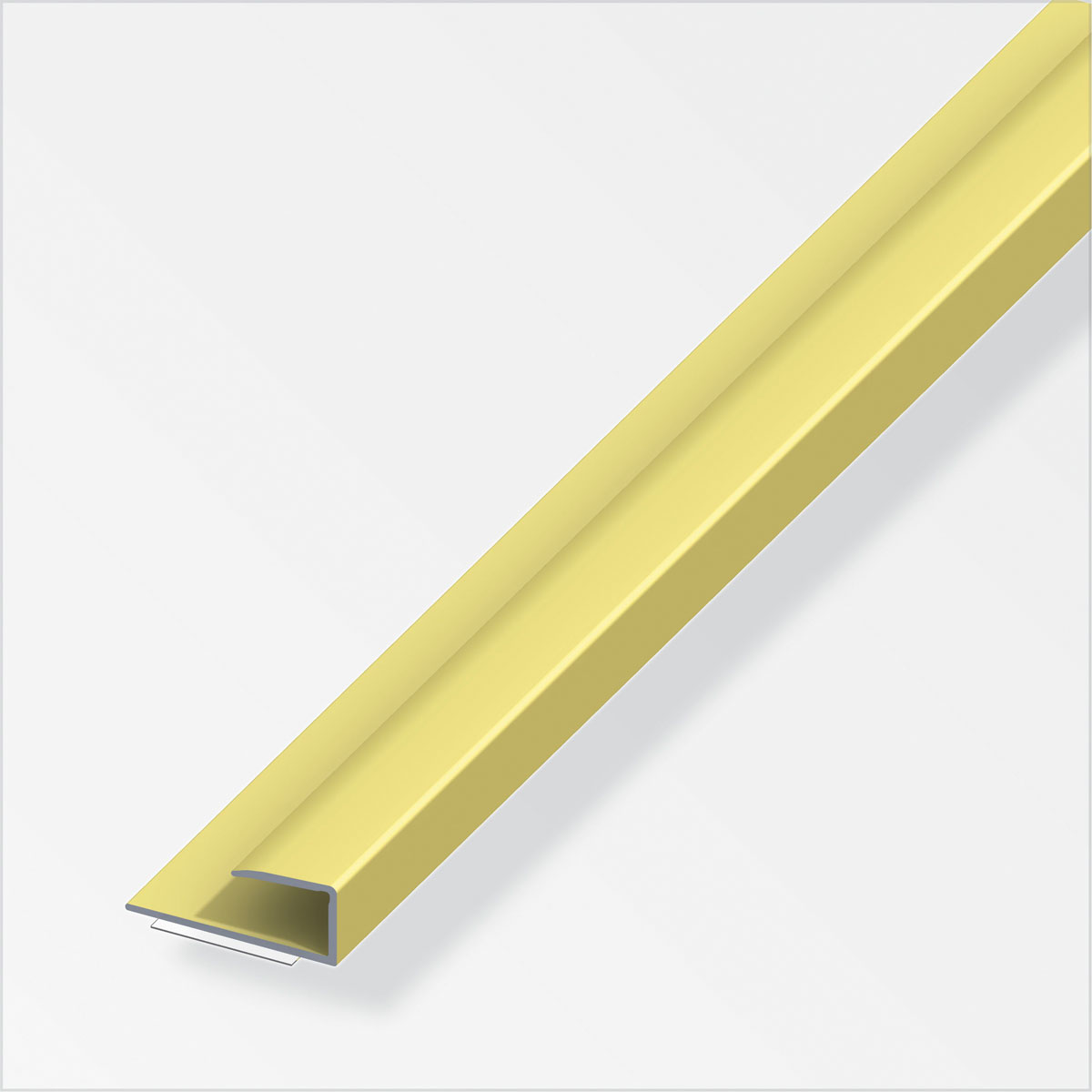 Alfer Einfass Profil 7 mm 1m selbstklebend messing Bild 1