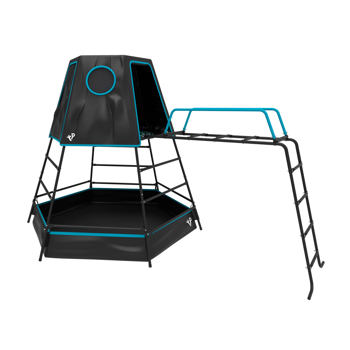 TP Toys Klettergerüst Explorer 208x318x201cm Schwarz