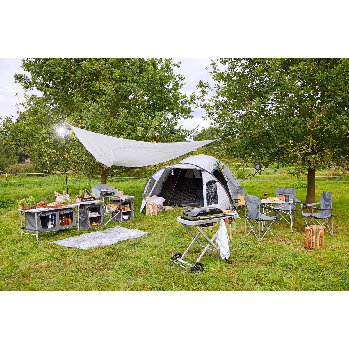 Haveson Campingstuhl mit Getränkehalter Bild 3