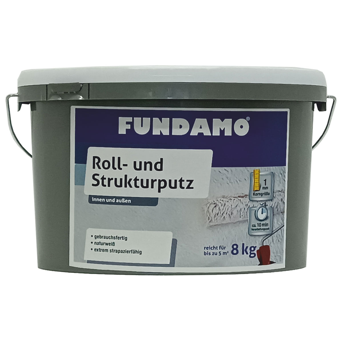 Fundamo Roll- und Strukturputz 8 kg Bild 1