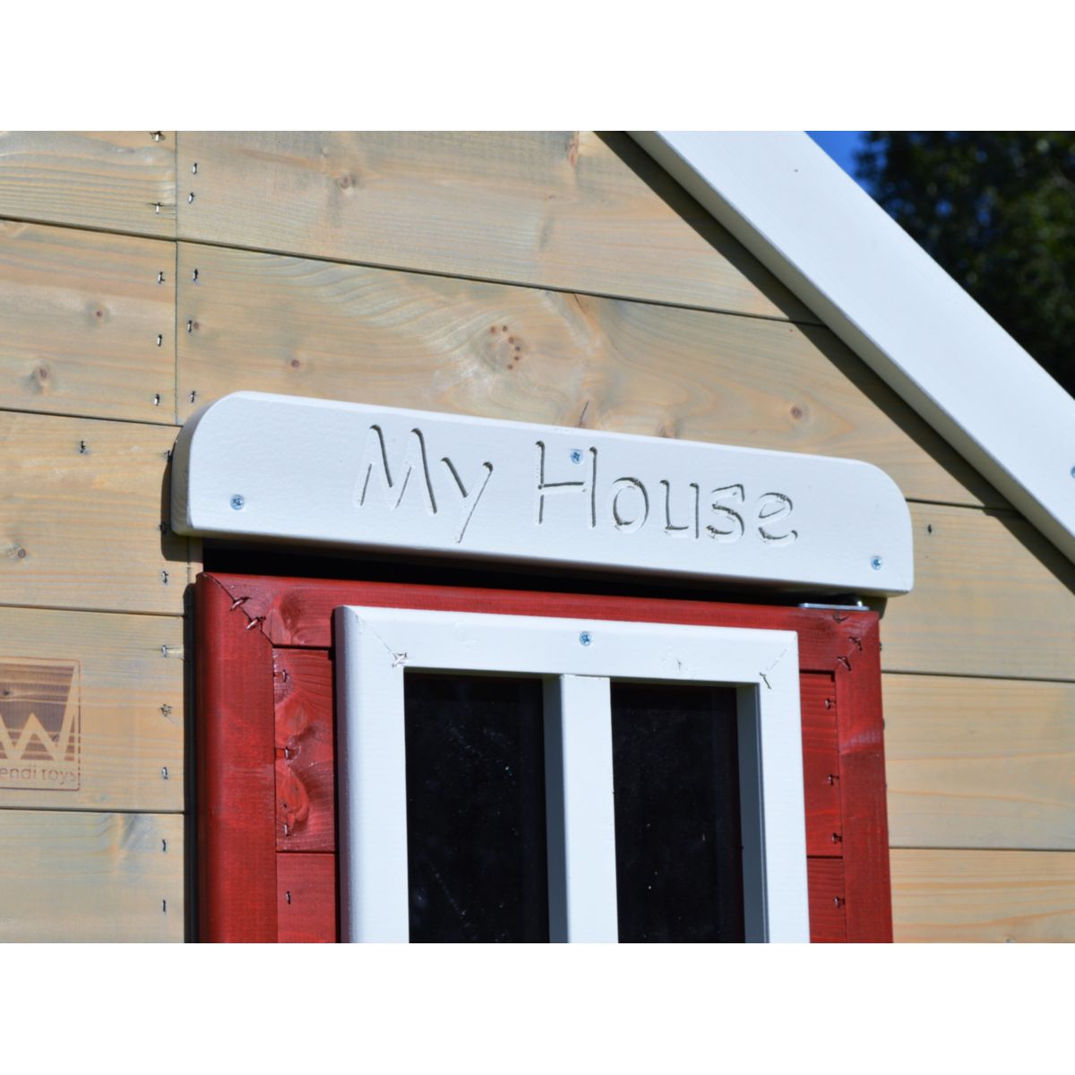 Wendi Toys Spielhaus Zebra inkl. Schaukel 192x350x242 cm Bild 2