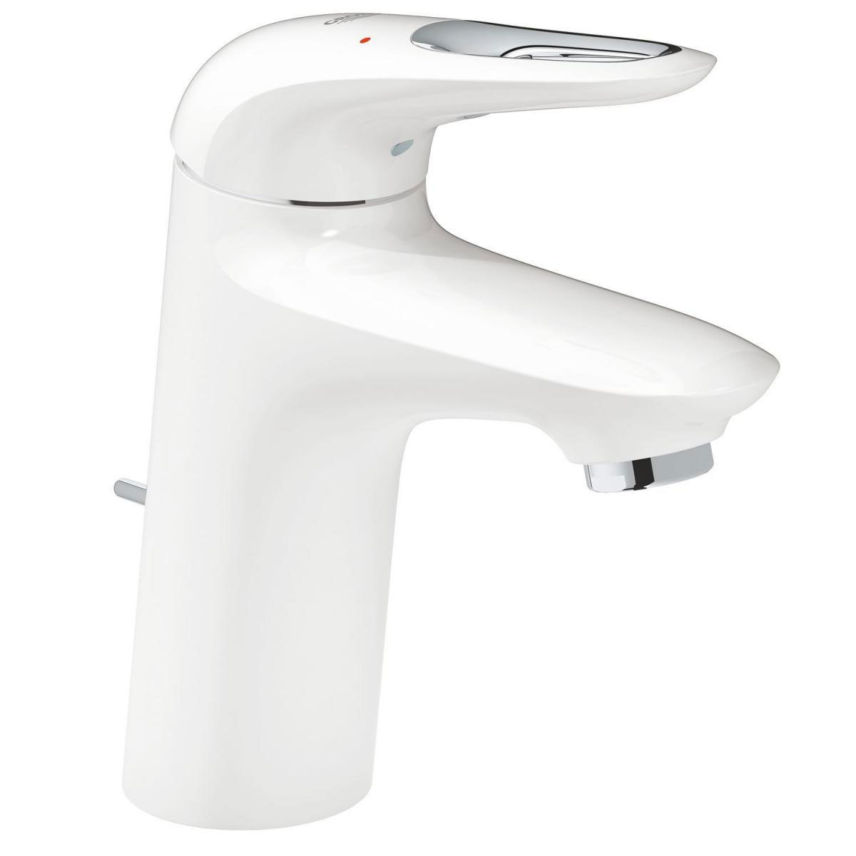 Grohe Einhand-Waschtischbatterie Eurostyle S-Size Hebel offen moon white/chrom Bild 1