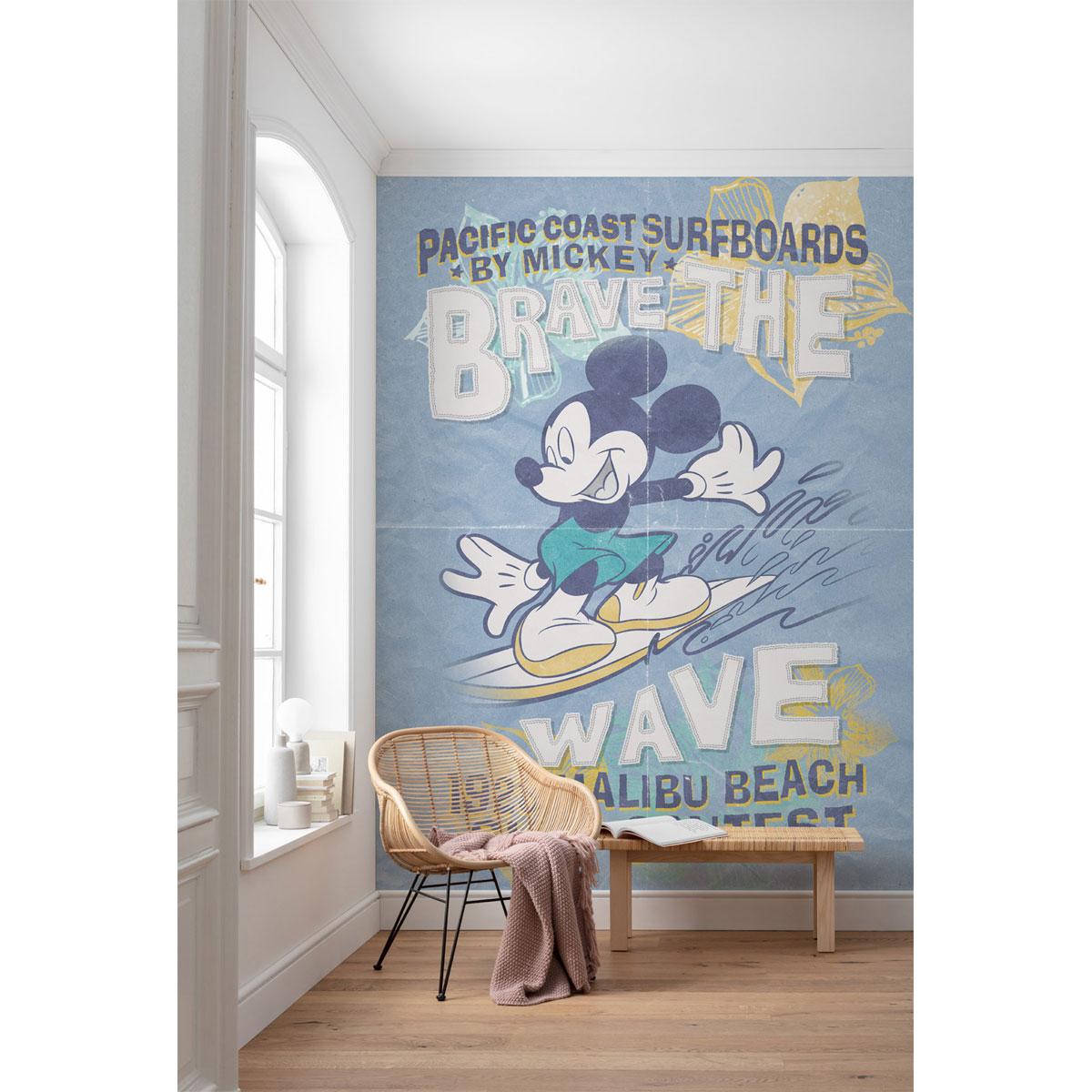 Komar  Vlies Fototapete Mickey Brave the Wave 200x280 cm