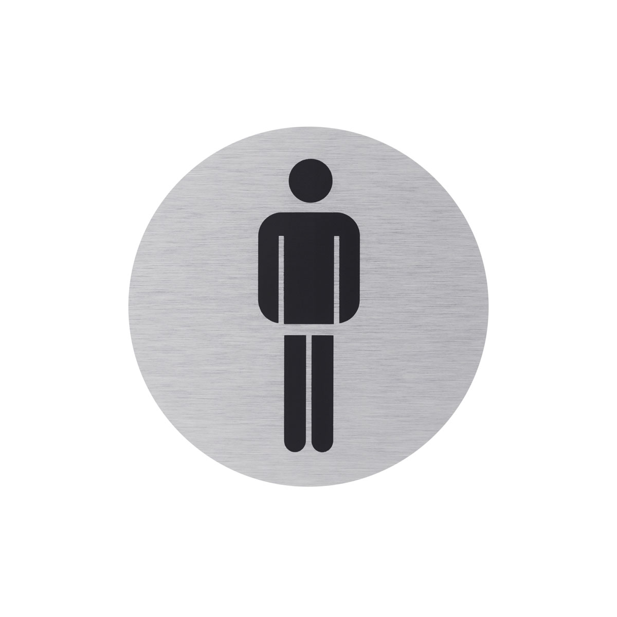 Metafranc Hinweisschild Herren Aluminium grau