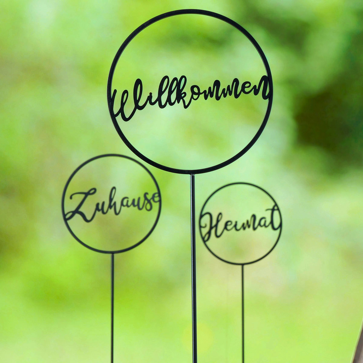 Gartenstecker Heimat schwarz 30 x 30 x 128 cm Bild 2