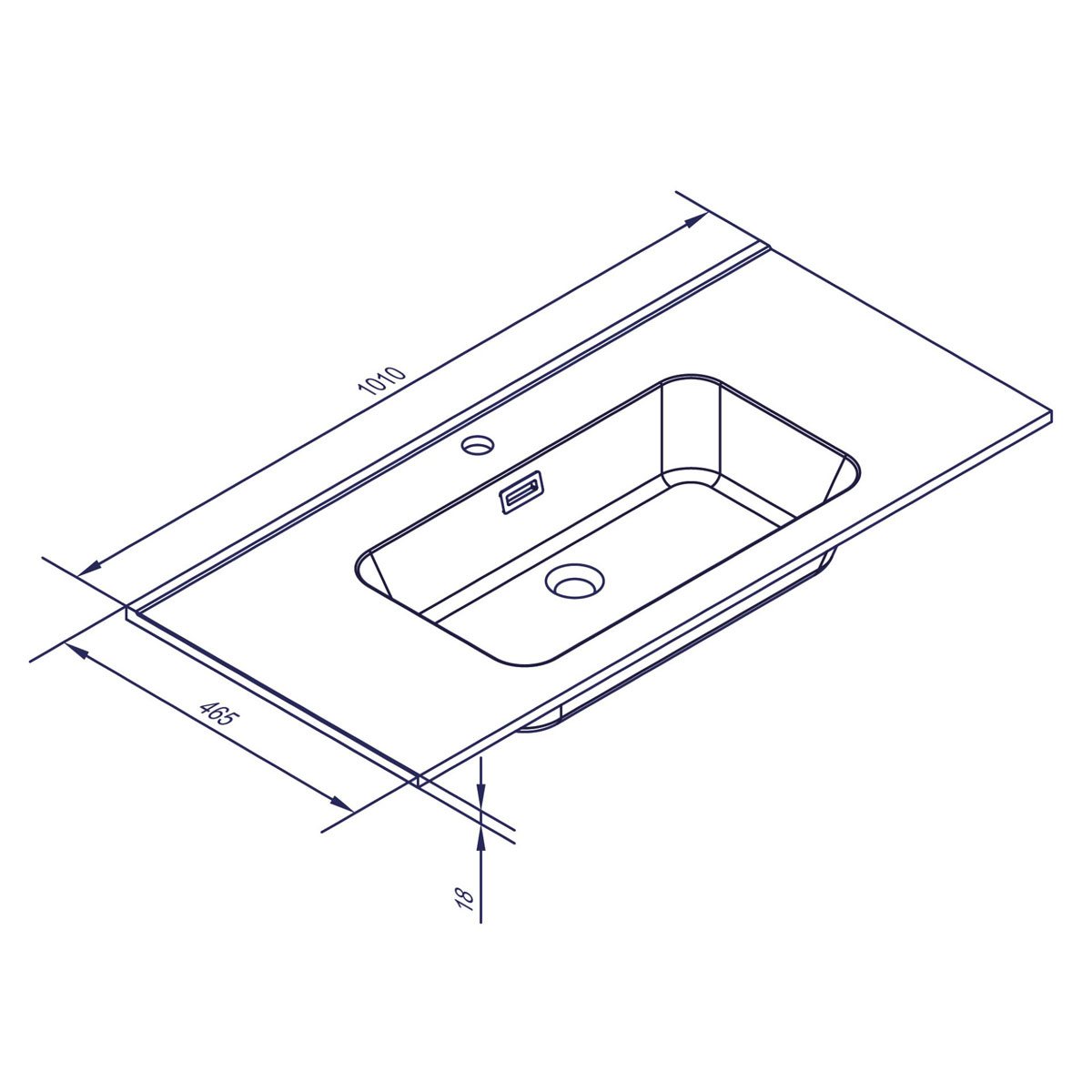 Fackelmann Set Badmoebel-Set Vita 120cm Breite bestSPS WBU+Gussmarmor-WT SummerOak grifflos Bild 9