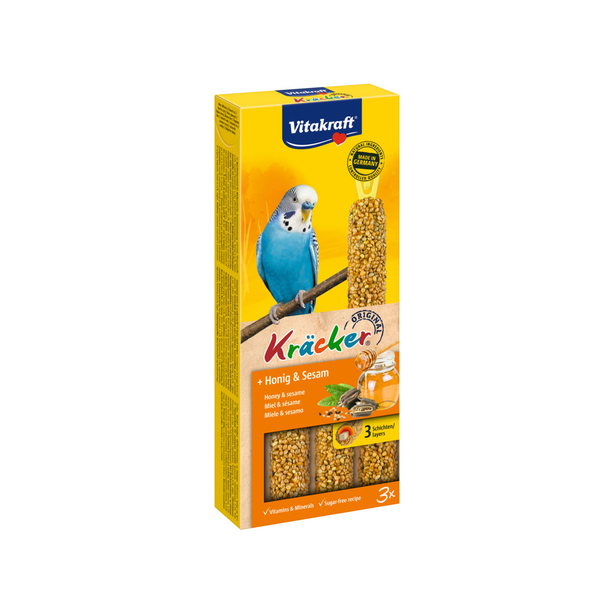 Vitakraft Kräcker Honig-Sesam 3er Sittich