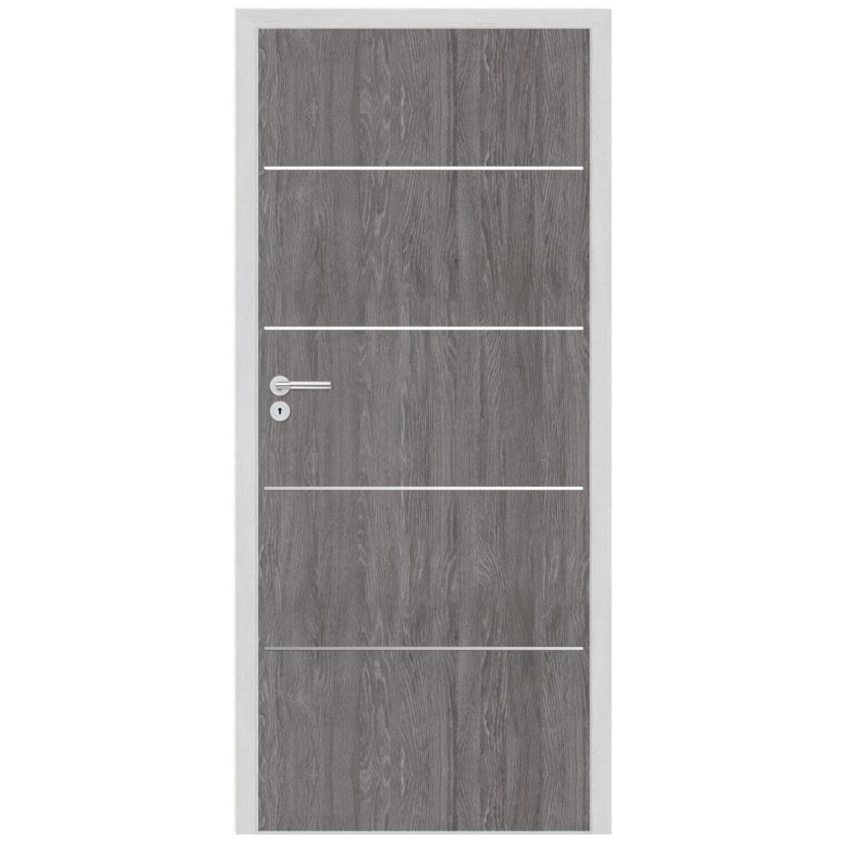 Classen CPL-Zimmertür Discovery Eiche Grigio Anschlag links 198,5 x 98,5 cm