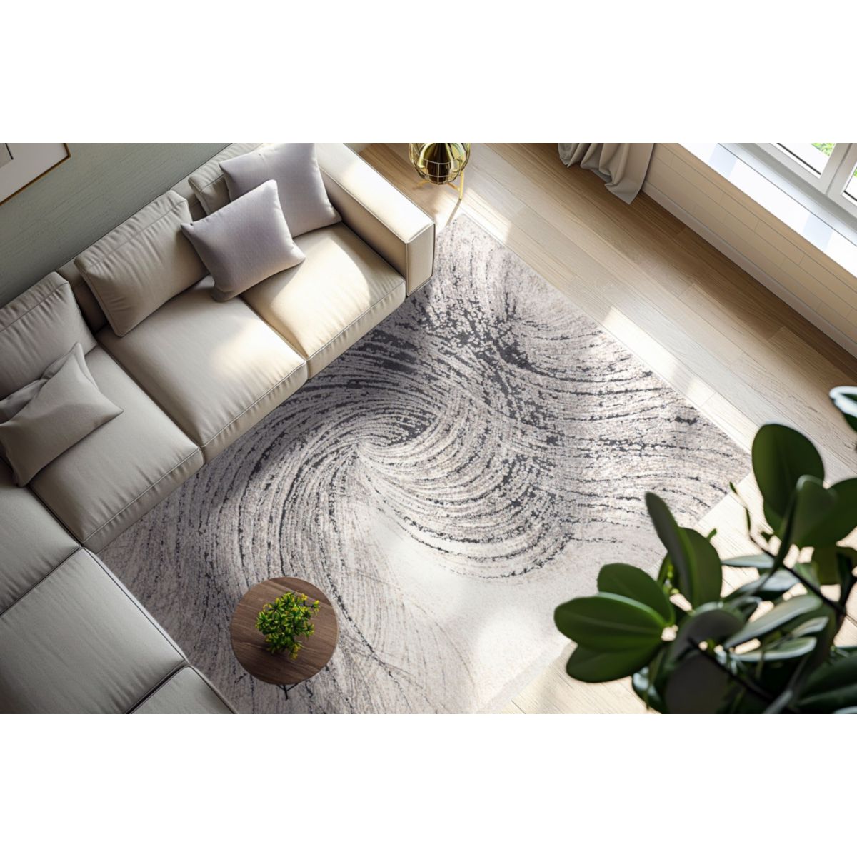 Firenze 487 Grau 80cm x 150cm Bild 4