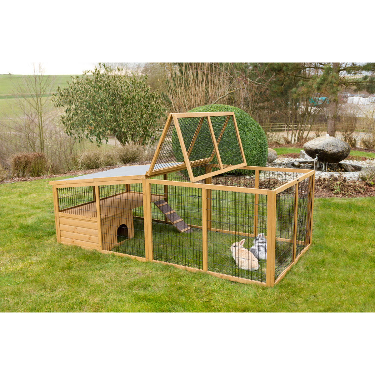 Freilaufgehege 220 x 115 x 75 cm braun Bild 4