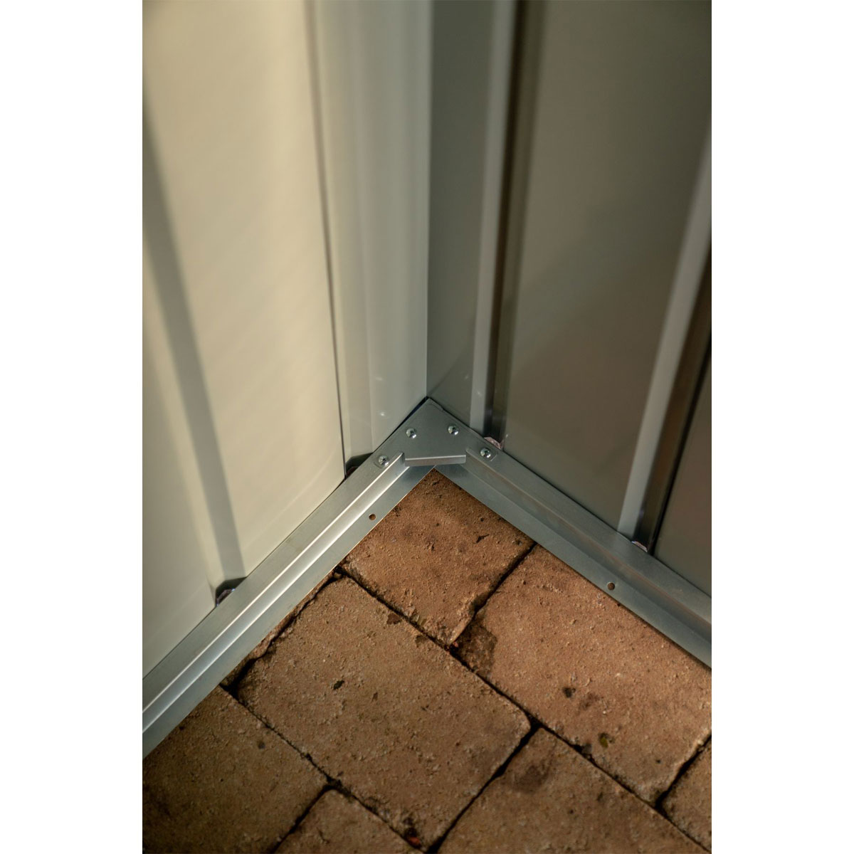 Globel Gerätehaus Lean To 3,4m² silber Bild 6