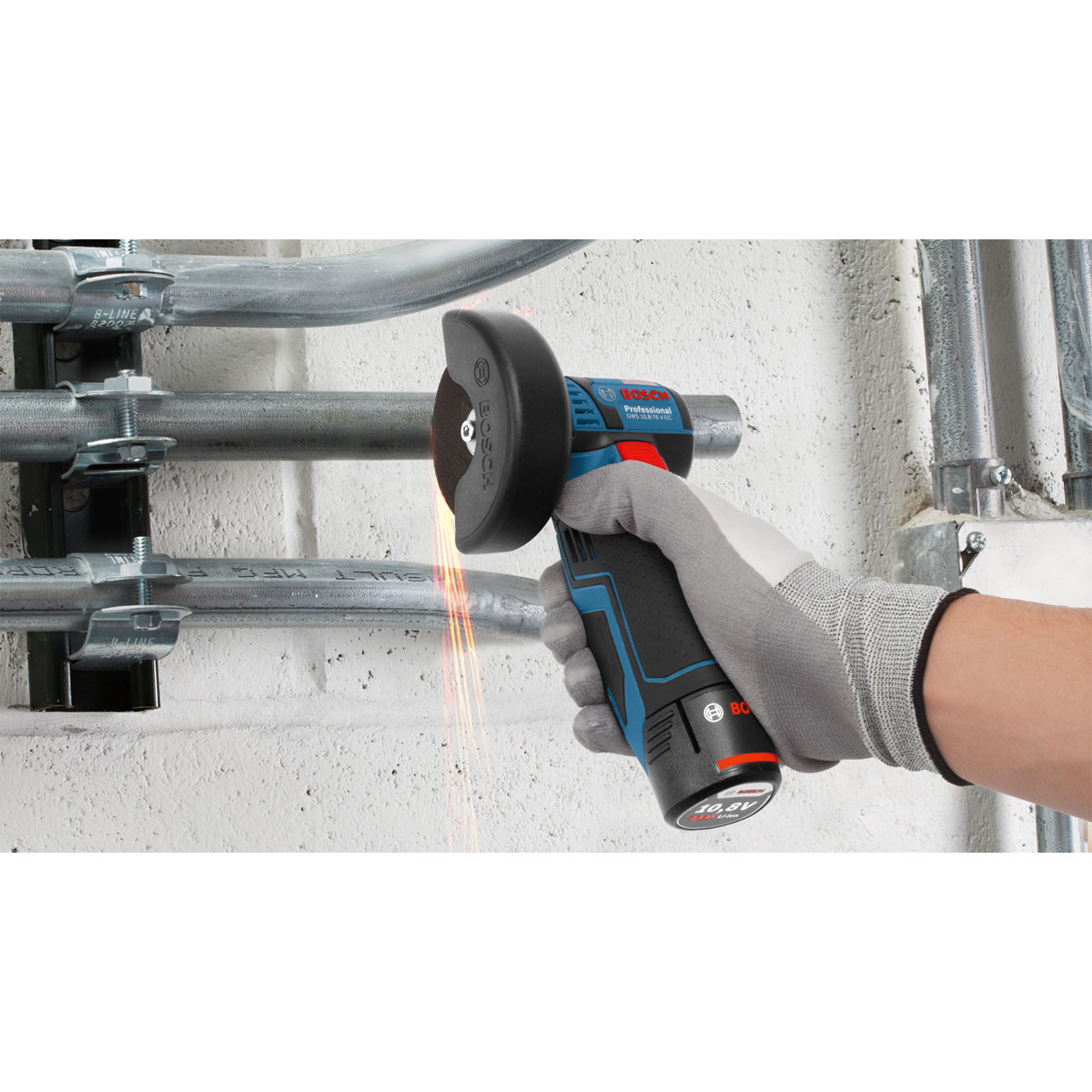 Bosch Professional  Akku-Winkelschleifer GWS 12V-76 EC solo Bild 6